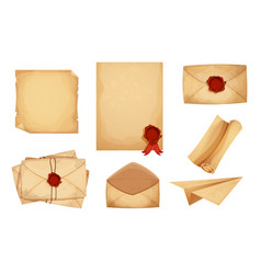 Set Vintage Magic Envelope Letters Parchment