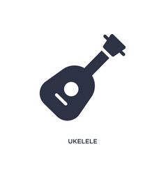 Ukelele Icon On White Background Simple Element