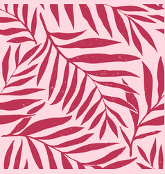 Viva Magenta Seamless Pattern Palm Dypsis