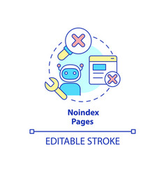 Noindex Pages Concept Icon