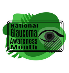 National Glaucoma Awareness Month Idea