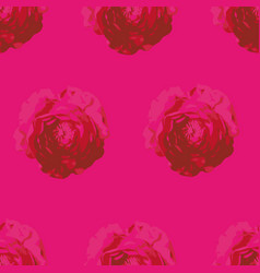 Fuchsia Roses Repeat Pattern Print