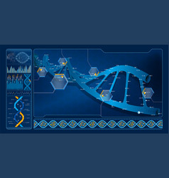 Monitor Showing Dna Segment Analysis