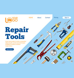 Repair Tools Landing Page Layout