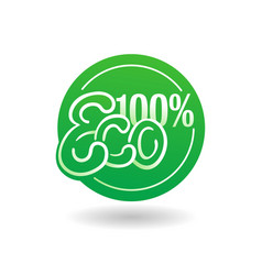 100 Percent Eco Circular Emblem