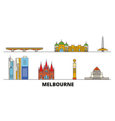 Australia Melbourne Flat Landmarks