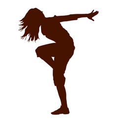 Female Dancer Break Dance Silhouette 2