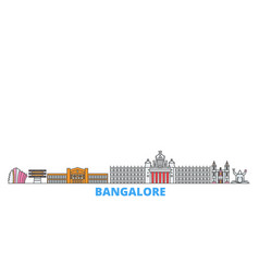 India Bangalore Line Cityscape Flat