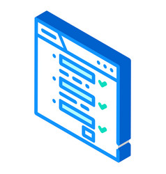 Web Registration Isometric Icon