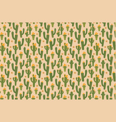 Seamless Pattern With Cacti Art