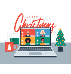 Christmas Online Greeting People Meeting