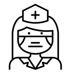 Nurse In Face Mask Icon