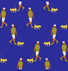 Seamless Pattern With People