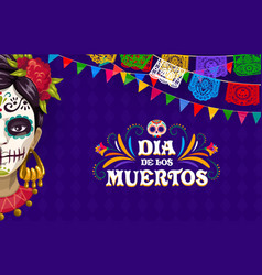 Day Of Dead Or Dia De Los Muertos Holiday Banner