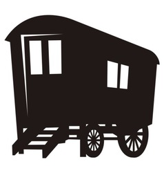 Gypsy Caravan Wagon Silhouette