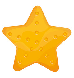 Isolated Colored Sea Star Sketch Icon