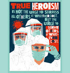 Poster Medical Staff Personal Protective Equipment