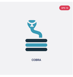 Two Color Cobra Icon From Religion Concept