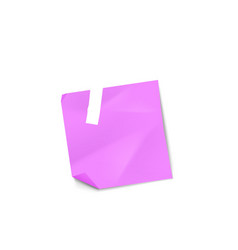 Blank Purple Sticky Note Isolated On White