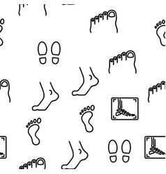 Foot Human Body Part Seamless Pattern