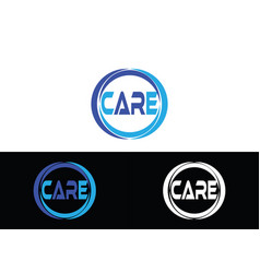 Initial Letter Care Logo Or Icon Design