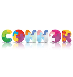 Connor Written With Alphabet Puzzle