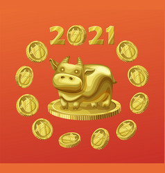 Golden Calf On The Coin