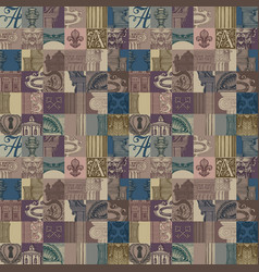 Seamless Pattern On Theme Of Medieval