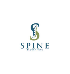 Initial Letter S And Spine Logo Chiropractic