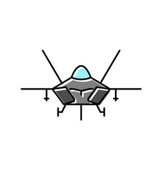 Jet Transport Vehicle Color Icon