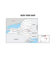 New York Map Political Map Of York