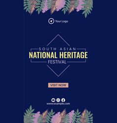 South Asian National Heritage Portrait Template