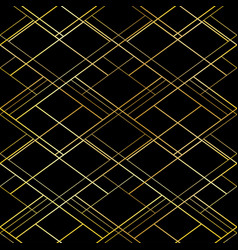 Premium style seamless pattern golden cross lines Vector Image