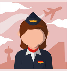 Woman Profession Stewardess