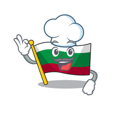 Chef Flag Bulgarian Isolated In Character