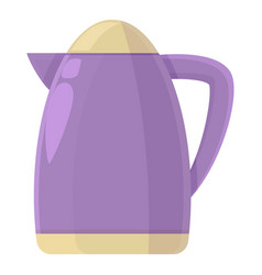 Purple Kettle Icon Cartoon Glass Pot