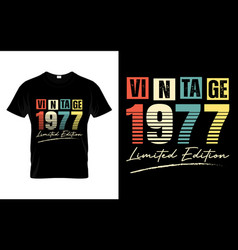 Vintage 1977 Limited Edition Happy Birthday