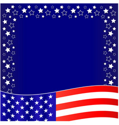 American Flag Symbols Holiday Frame