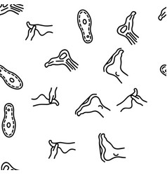 Foot Human Body Part Seamless Pattern