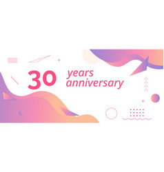 30th Anniversary Logo Birthday Celebration