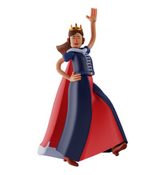 3d Queen Cartoon As A Talented Dancer