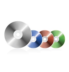Blank cd Royalty Free Vector Image - VectorStock