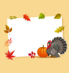 Frame With Thanks Giving Day Cartoon Border