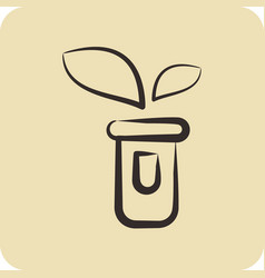 Icon Sprout Related To Flora Symbol Hand Drawn