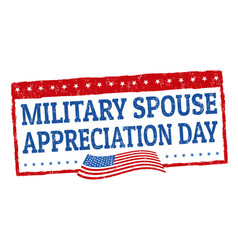 Military Spouse Day Sign Or Stamp