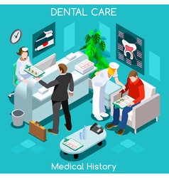 Dentist Wait Room Isometric People