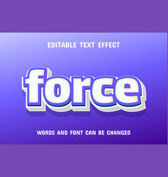 Force 3d Text Effect