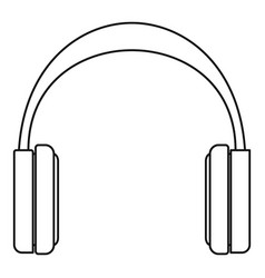 Great Headphones Icon Outline Style