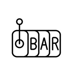 Steps Leading To Bar Icon Outline