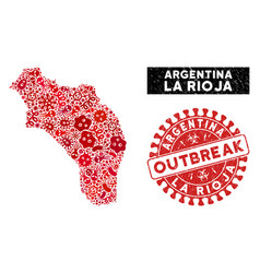 Outbreak Collage La Rioja Argentina Map